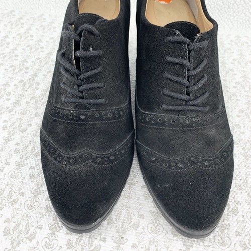 Stivaletti Ellen Tracy Active 9,5 m neri Tobin Oxford pelle scamosciata stravaganti gotici emo - Foto 3 di 18