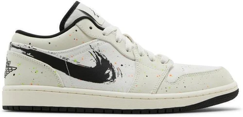 Jordan 1 Low Brushstroke Swoosh - Paint Splatter