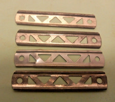 Gilbert Erector Part A: 2 1/2" Cadmium Plated Girders: 4 Lot B