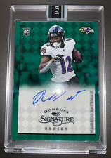 🔥 2021 Donruss Signature Series RASHOD BATEMAN Green ON CARD AUTO ROOKIE RC /10