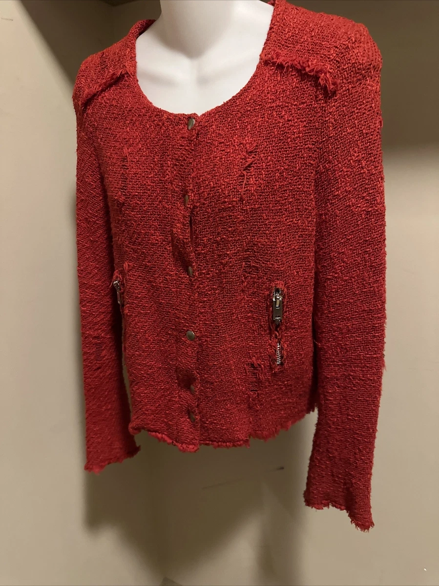 Iro red 2025 tweed jacket