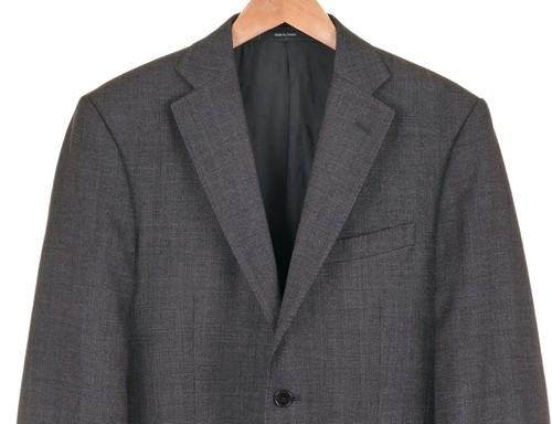 Abrigo Deportivo Colección Versace Gris Carbón Cabeza de Uñas Tejida Lana 38 - Imagen 2 de 7