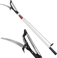Tree Trimmer Pole Saw 4.9-13FT, Tree Pruner Extendable, Long Handle Pruning Shea