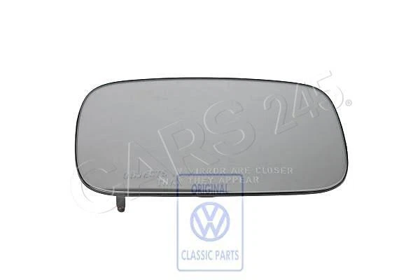 Genuine VW Mirror Glass Convex With Carrier Plate Right NOS VW  