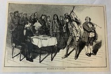 Gravure magazine 1887 ~ CHARLES DICKENS ET SES PERSONNAGES