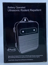 Angveirt Ultrasonic Rodent Repellent Battery Operated 2-Pack