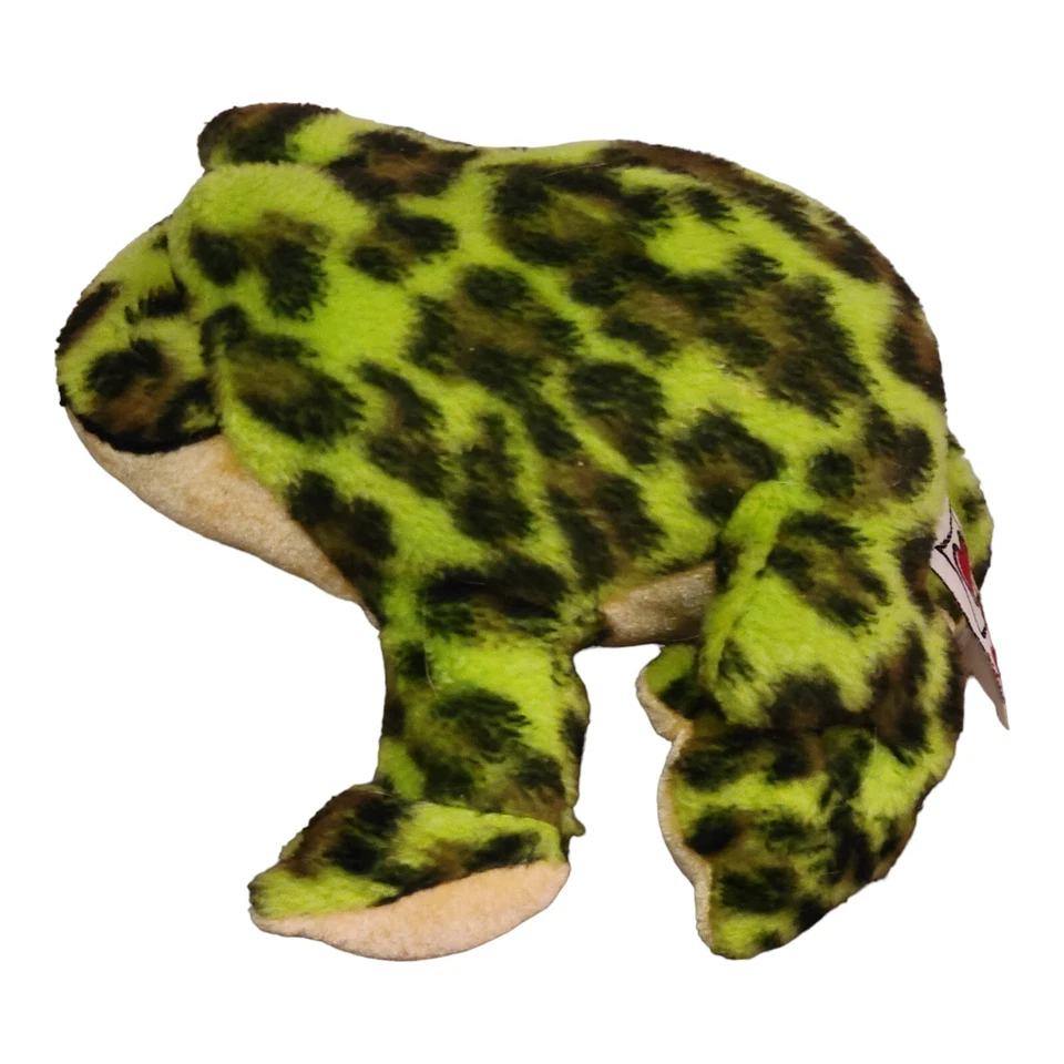 Ganz LiL Kinz Bullfrog Toad Plush Green Spotted 8" Stuffed Animal No Code - Image 2 of 4