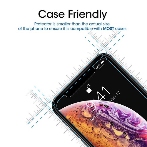 Protective Glass For iPhone 14 11 13 12 Screen Protector XR SE 7 Tempered Glass - Picture 10 of 12