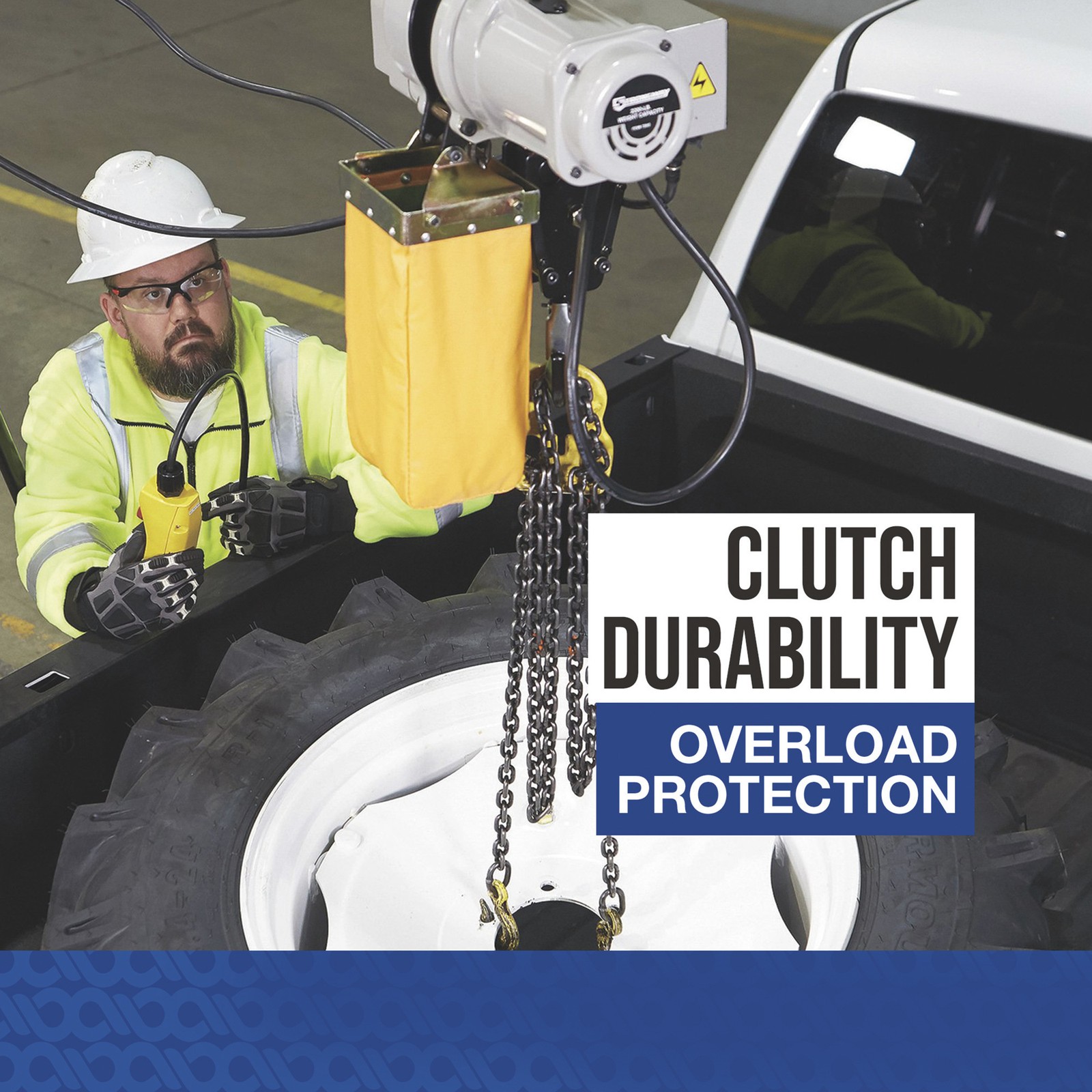 Strongway Electric Chain Hoist, 1-Ton Load Capacity, 9.8ft. Lift