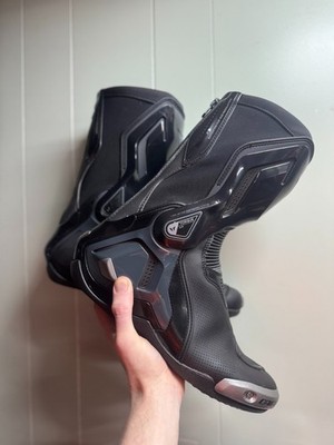 DAINESE TORQUE D1 OUT MOTORCYCLE BOOTS. ALL BLACK US MEN'S DAINESE TORQUE D1 OUT MOTORCYCLE BOOTS. ALL BLACK US MEN'S