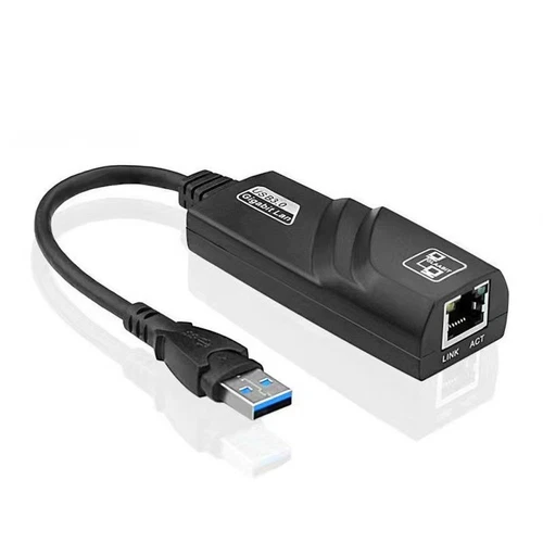 Quick Access USB Ethernet Adapter Compatible with Laptops and Consoles