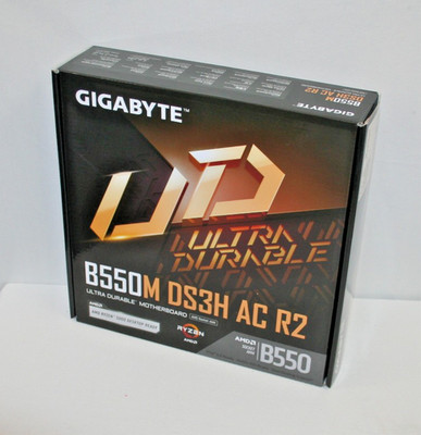 GIGABYTE B550M DS3H AC R2 AM4 AMD B550 Micro ATX Motherboard