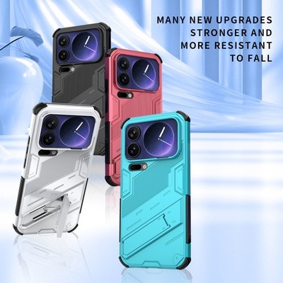 For XiaoMi 17 Pro Max, Hybrid Armor Stand Hard Dual Layer Stand Shell Case Cover