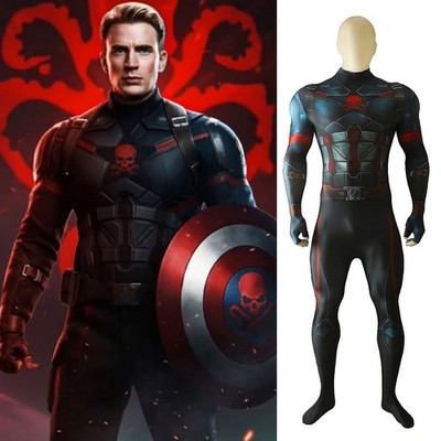 HYDRA Captain America Jumpsuit Cosplay Steven Rogers Stage Suit Costume
