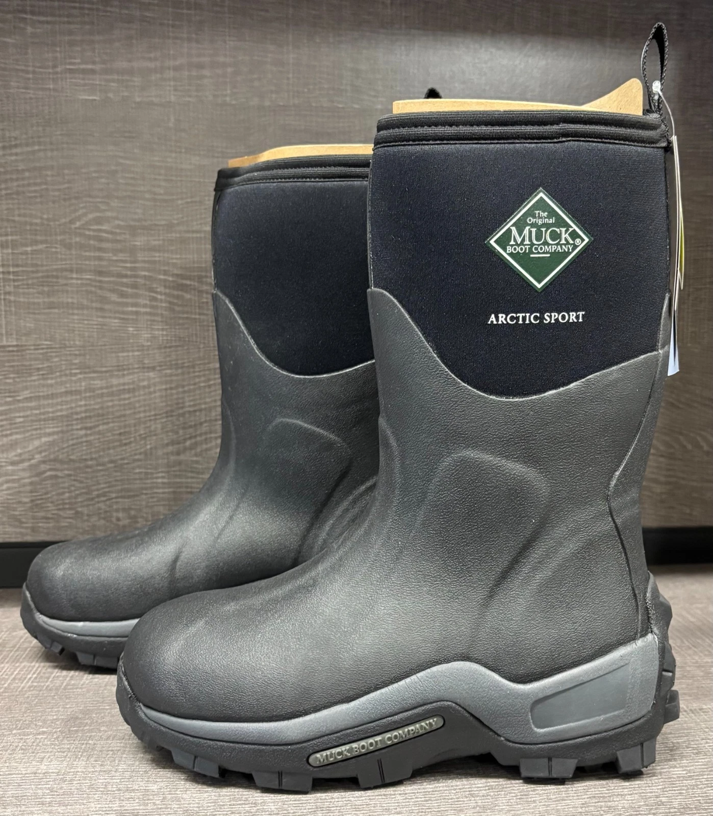 Unisex Muck Artic Sport Mid Extreme Conditions Boots (Black) - Men's 5/Wm's 6