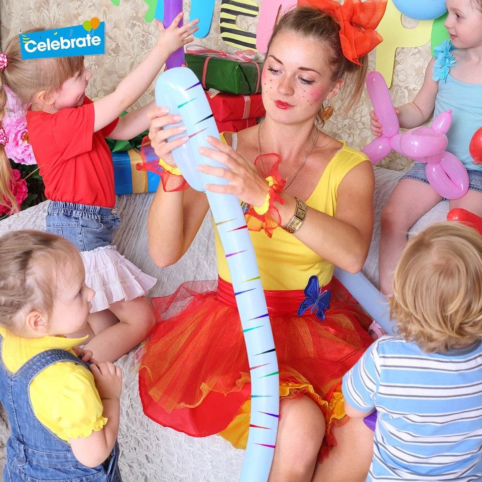 15-45 Globos y Pipas de Cohete a Rayas Ruidoso Cumpleaños Fiesta Bolso Relleno Niños Divertido Foto 2 de 4