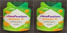 (2) Vitafusion Power C Gummy Vitamins with Vitamin C 150 Count EXP 01/26