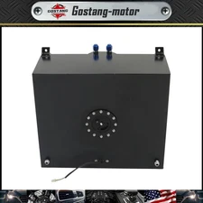 20 Gallon Aluminum Race Drift Fuel Cell cap Tank Level Sender Black Universal