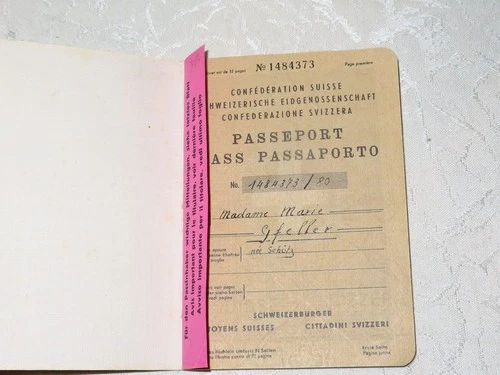 Reisepass Schweizer Pass Passport!!  E - 画像2/8