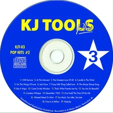 KARAOKE CD+G KJ TOOLS  VOL-3 POP HITS,CANDLE ON THE WIND,AT THIS MOMENT,NOBODY