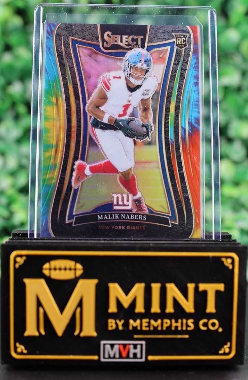 Malik Nabers 2024 Select Suite Level Tie-Dye Prizm ROOKIE /25 #381 SSP Giants