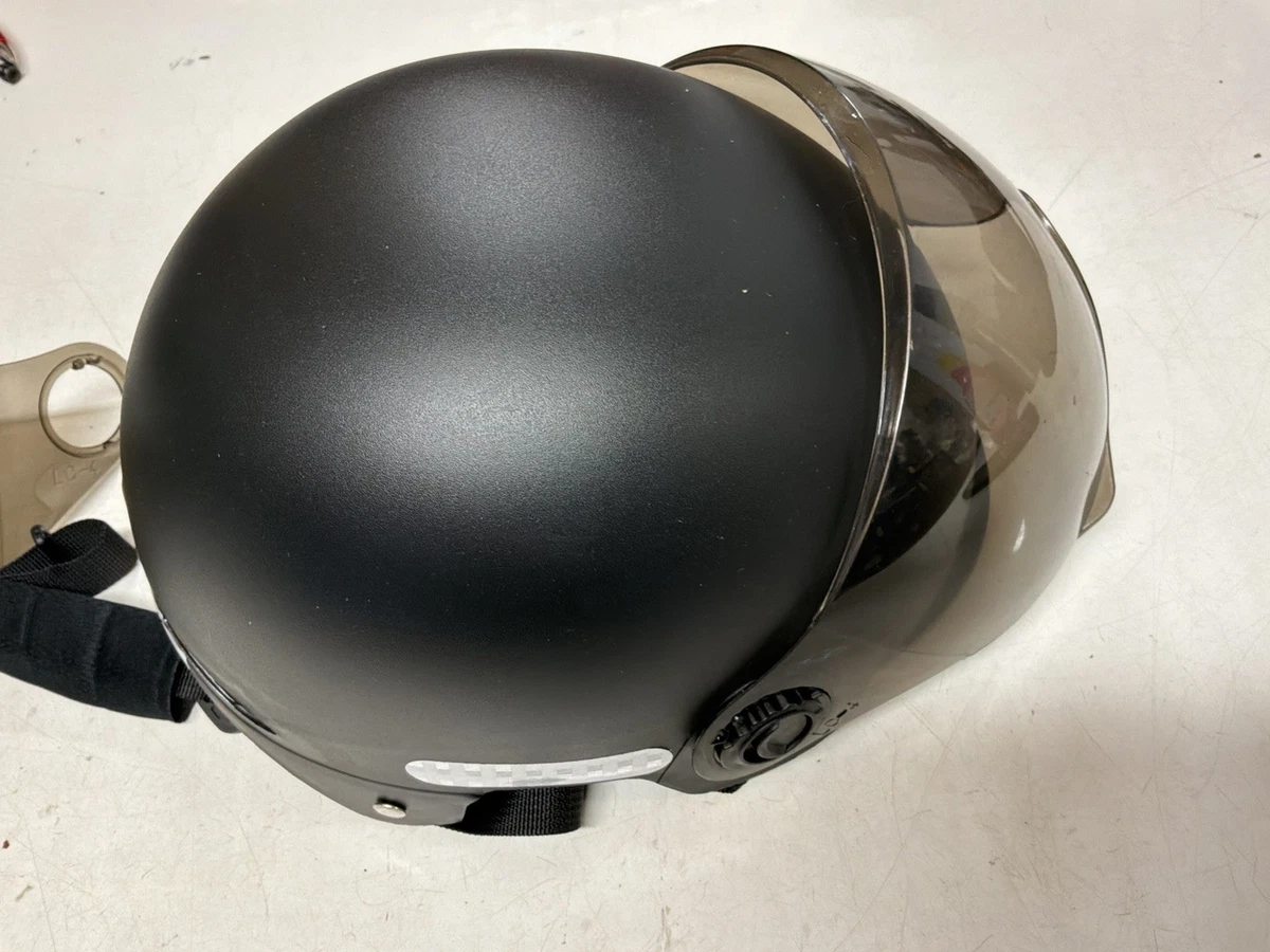 Half Motorcycle Helmet, Retro Open Motorcycle Helmet Safety Glasses, DOT Certified Personality German City Motorcycle Helmet, Suitable for Scooter Motorcycle Cruiser D, XXL
