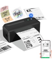 Bluetooth Thermal Label Printer -4x6 smaller-Prints Business Shipping Labels