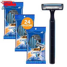 Comfort 3 Disposable Razors, Men'S, 24 Count