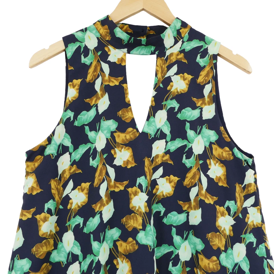 J.O.A. Женские многоцветный замочная скважина с бретелью через шею шеи без рукавов короткое платье размер средний - Изображение 3 из 4