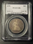 1878-P PCGS G06 Liberty Seated Half Dollar Business Strike 50C