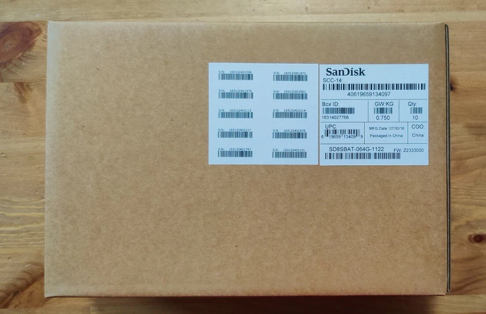 10X SanDisk Z400s,64GB,SATA 2.5"SSD (SD8SBAT-064G-1122)Solid State Drive, sealed - Image 3 of 4