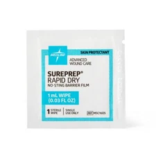SurePrep Rapid-Dry No-Sting Barrier Film, 1 mL Wipe, Each