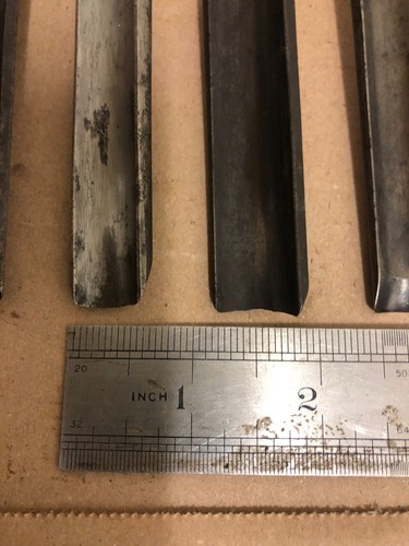 10 x VINTAGE GOUGE CHISELS all English makers marples sorby etc - Picture 8 of 16