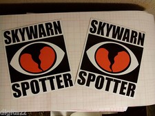 TWO 8 x 9 SKYWARN SPOTTER Magnetic Custom NWS Storm chaser NOAA HAM Sign ecom