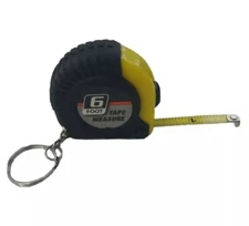 6 FOOT KEY CHAIN MINI TAPE MEASURE POCKET POWER LOCK TAPE MEASURE