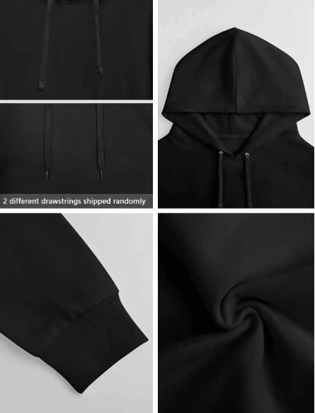 Hollister - Sudadera con capucha para hombre, ropa deportiva informal de calle, mangas largas Foto 3 de 4