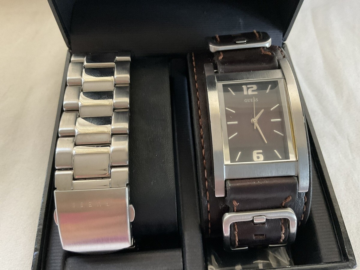 Guess Watch Men With Interchangeable Straps Quartz Display