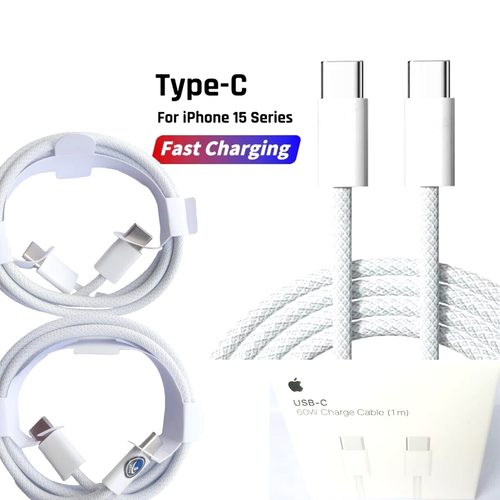 60W USB-C Type C Fast Charging Cable For Apple iphone 15/16/Plus,Pro,Max Wall 1M - Picture 11 of 14