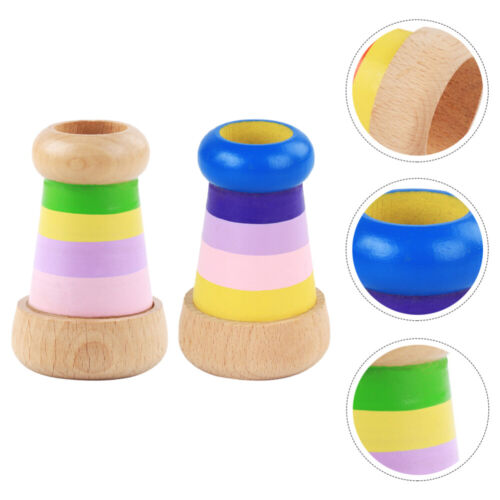 2pcs Children' S Kaleidoscope Wooden Kaleidoscope Kaleidoscopes Kids Gift