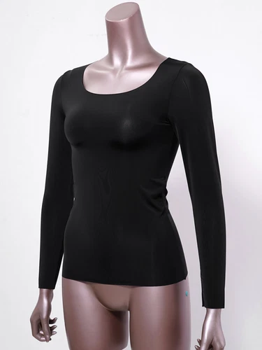 Damen Langarmshirt Warm Basic Kompression Oberteil Shirt- - Bild 56 von 113