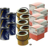 5X Original Mahle / Knecht ÖLfilter OX 387D + 5X SCT Motor Flush MotorspüLung