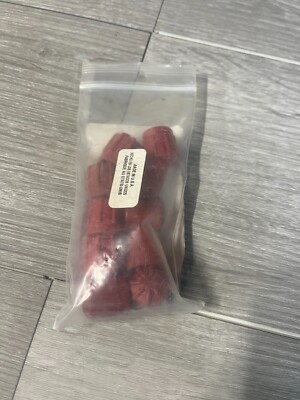 Santech Lot of 10 A/C Service Valve Cap Red High Side Aeroquip Style