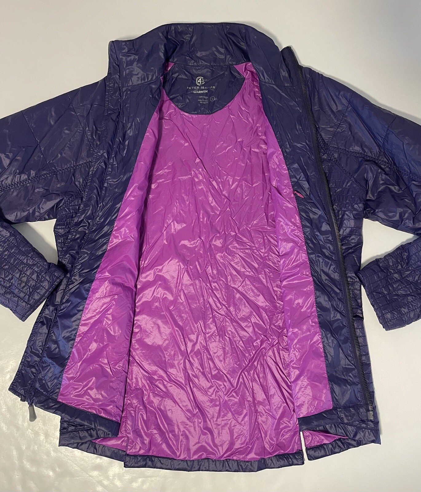 Peter Millar Jacket E4 Warmth Womens Large Purple… - image 4