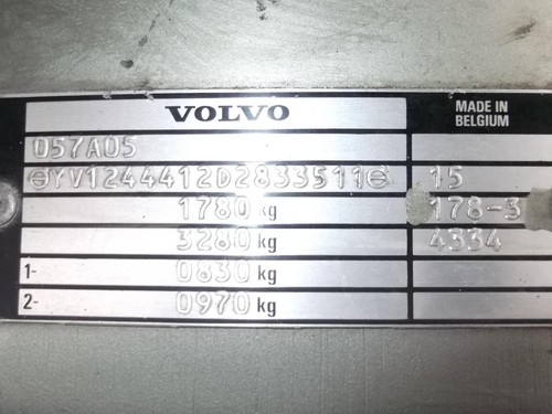 Volvo 240 1981-1993 Mk1 O/S Driver Meccanismo di bloccaggio porta posteriore 0000232375 - Foto 2 di 2