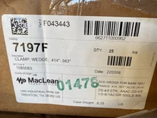 Case of 25 - MacLean Power Systems 7197F Wedge Clamp, Nylon Jacket Galvanized