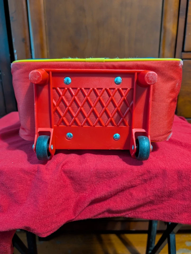 Disney Mickey Mouse Child Toddler Carry On Wheels Rolling Backpack Big patch - Image 3 of 4