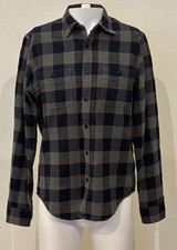J.CREW Shirt Mens M Mid Weight Flannel Double Brushed Buffalo Check Slim Outdoor