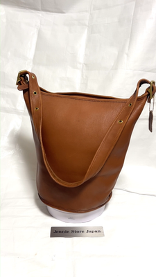 COACH Leather Duffle Shoulder Bag 9085 Brown Vintage Glove-Tanned