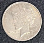 1924 Silver Peace Dollar $1 90% Silver US Coin No Reserve