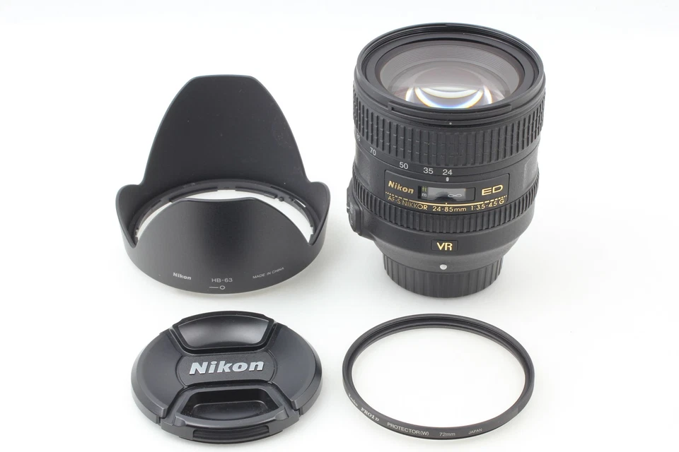 [Near MINT w/ Hood] Nikon AF-S 24-85mm F/3.5-4.5 G ED VR IF Zoom Lens From JAPAN - Image 2 of 4